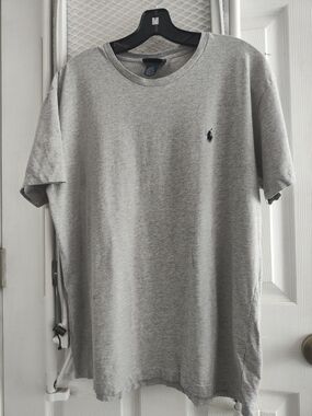 Polo by Ralph Lauren Heather Gray Short Sleeve Crew Tee with Pony Logo